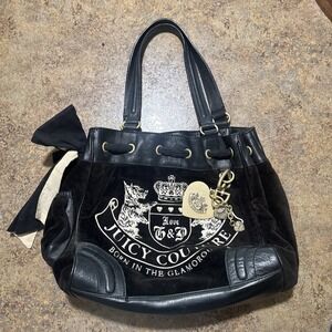 Vintage 2000s Juicy Couture Brown Daydreamer Shoulder Bag Purse Y2K